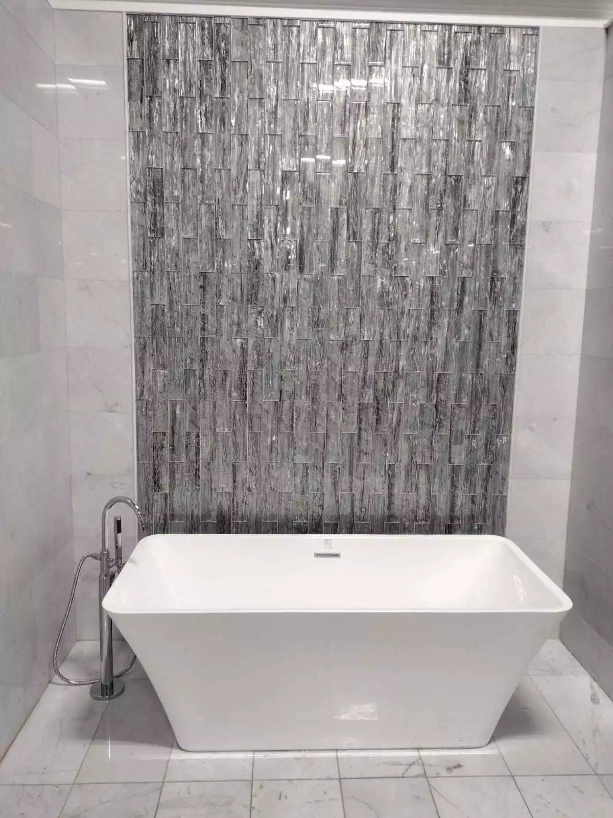 Custom bathroom home remodeling with walk-in shower