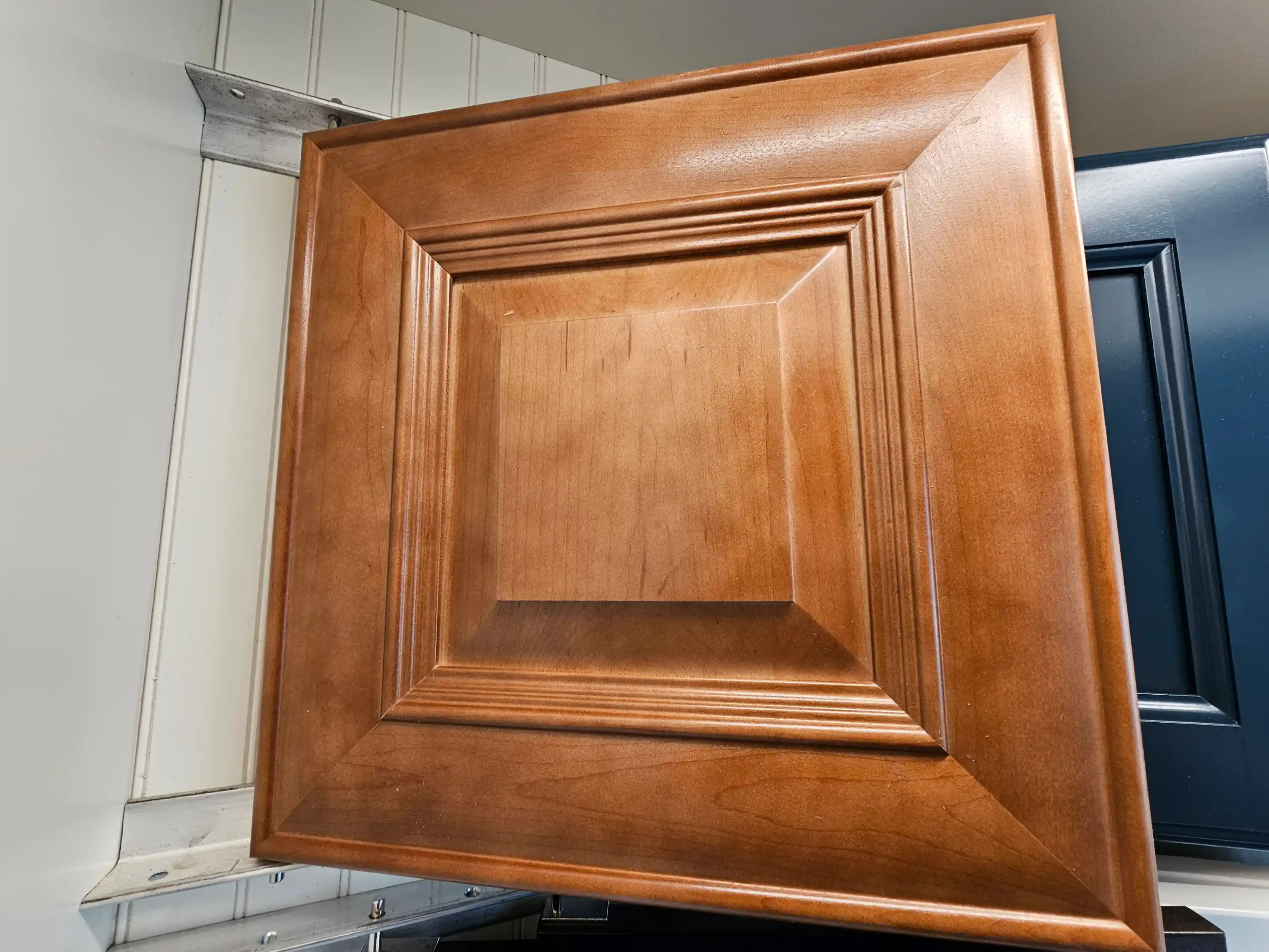 Light brown kitchen cabinet
