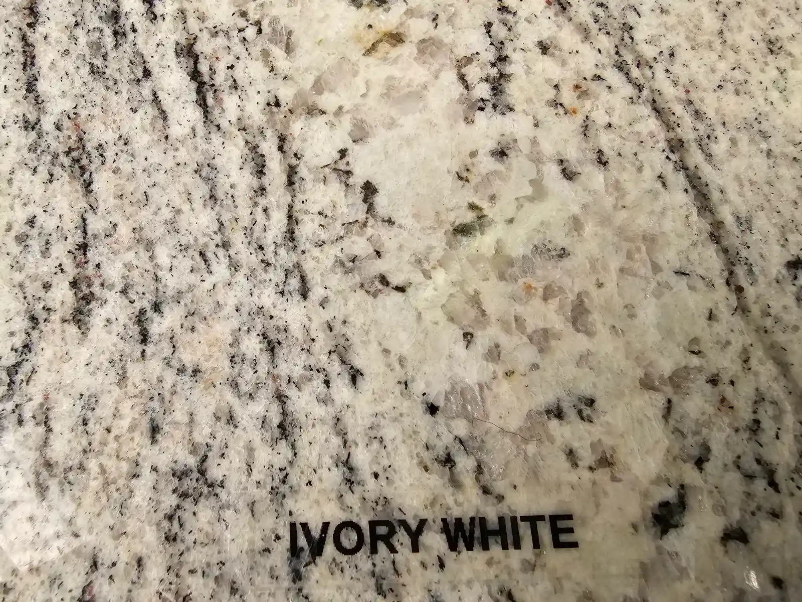 Ivory white granite countertop style and material