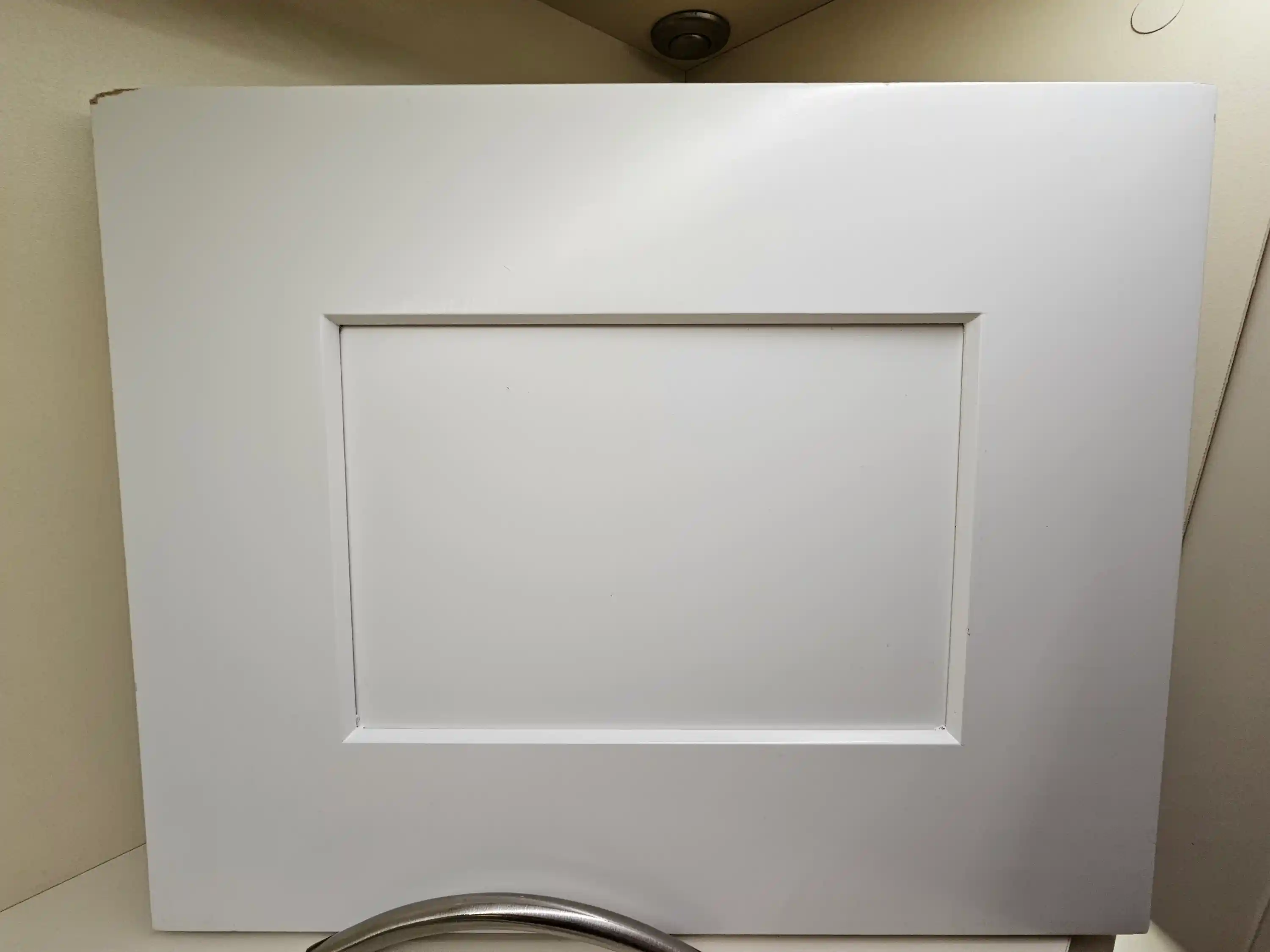 Plain white cabinet