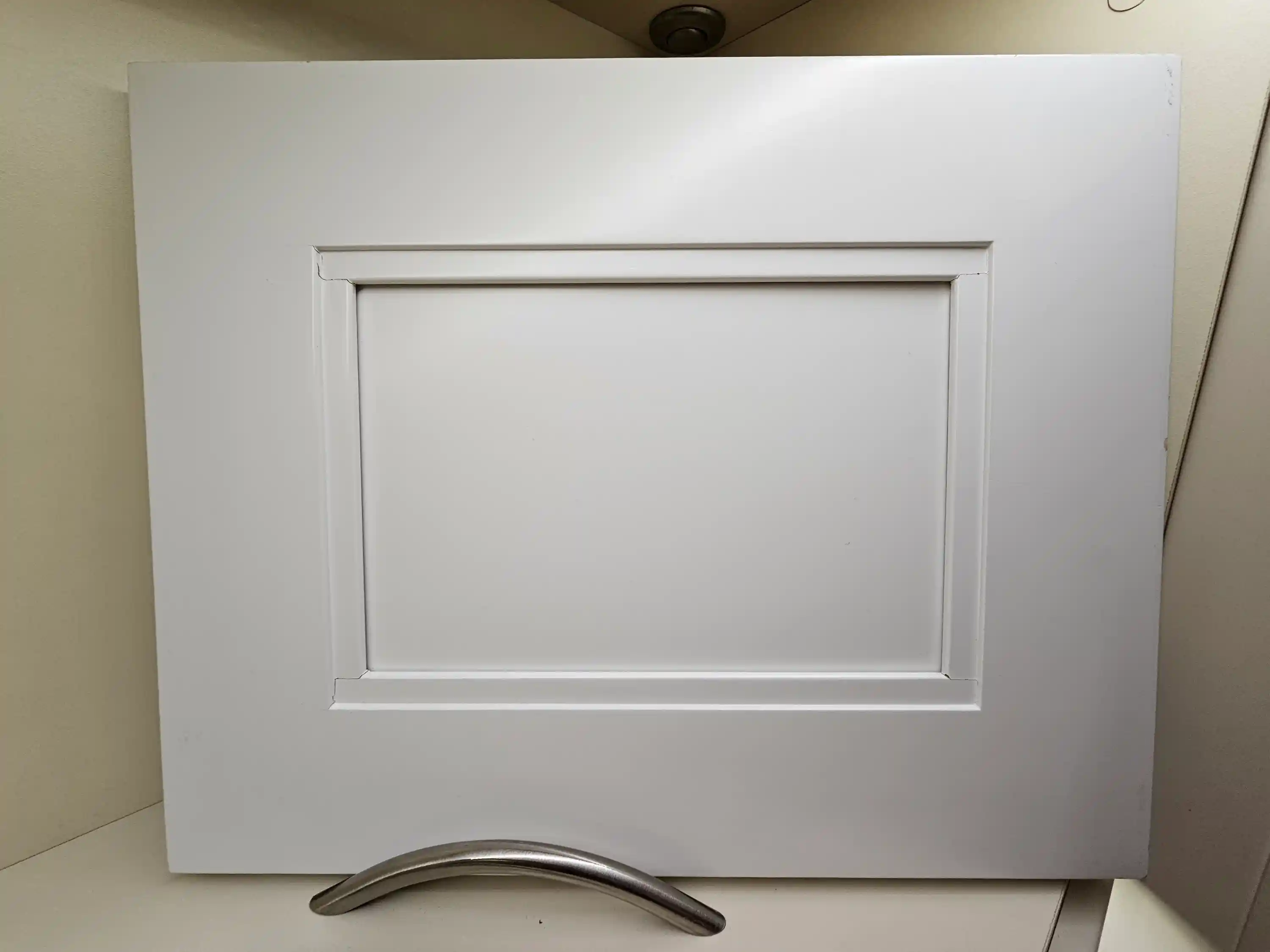 Plain white cabinet
