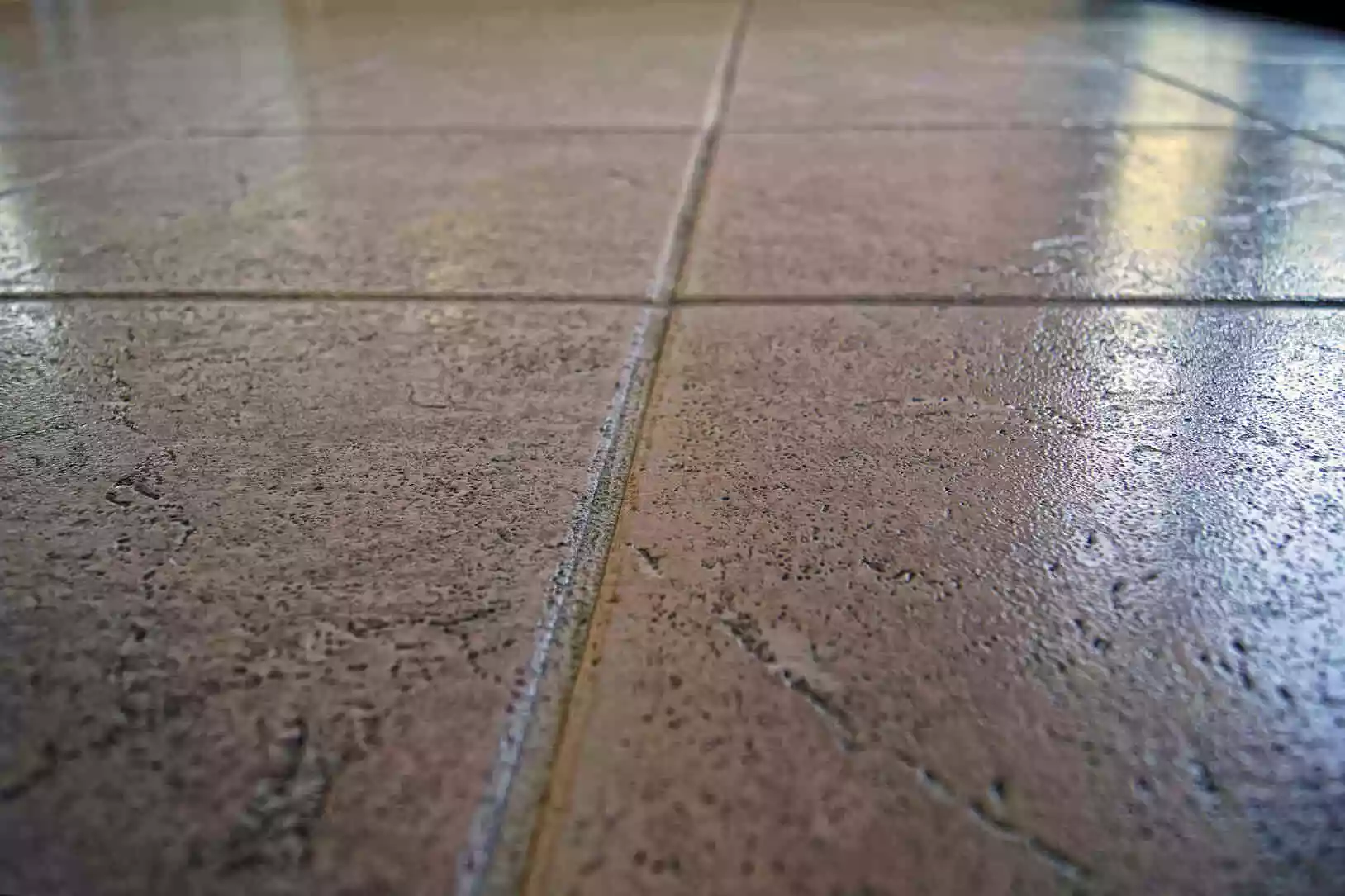 Tile flooring example.